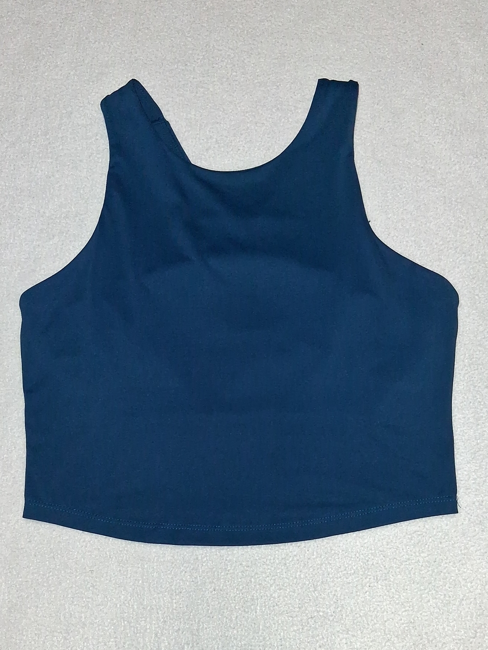 Kyodan Navy Crop Tank — High Neck Athletic Top